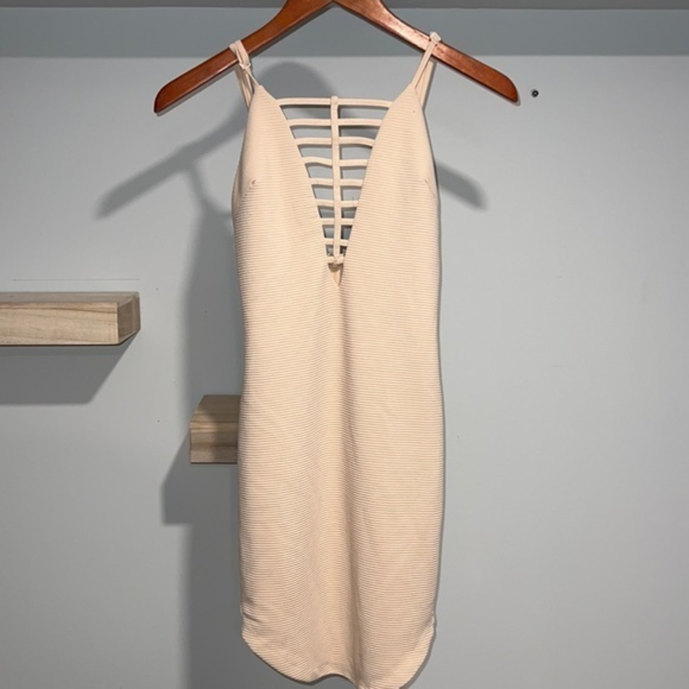 Nude tan‎ bodycon going out dress